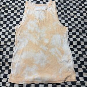 a new day Tie-Dye Tank Top - Cream and White